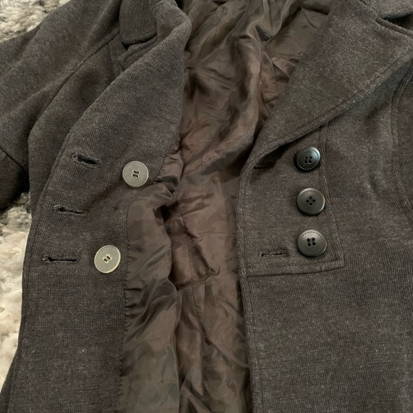 INC International Concepts Women’s Dark Gray Pea Coat Jacket Size Large - Picture 16 of 17